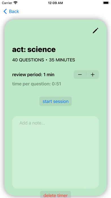 Quizzard - master test timing Screenshot