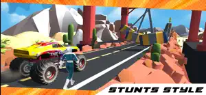 Superhero Mega Car Stunt screenshot #2 for iPhone