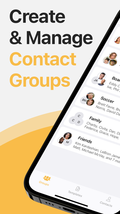 Screenshot #1 pour Contact Groups - Text & Email
