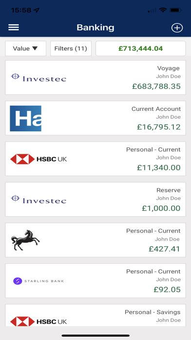 Wealth Portal Screenshot