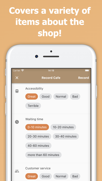 CafeDays - Easy cafe recording Screenshot