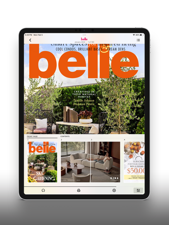 Belle Magazine Australia iPad screenshot 5 - Lifestyle app
