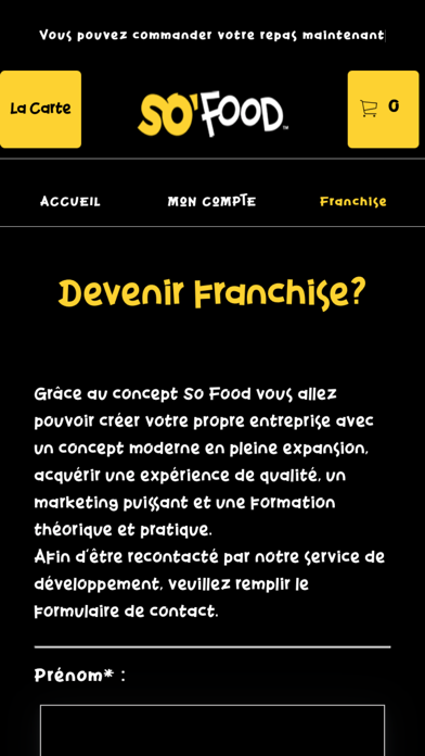 SO'FOOD FRANCE Screenshot