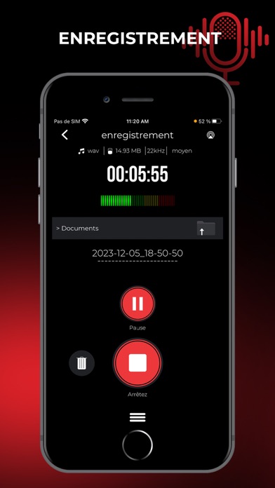 Screenshot #3 pour Audio Recorder Pro et éditeur