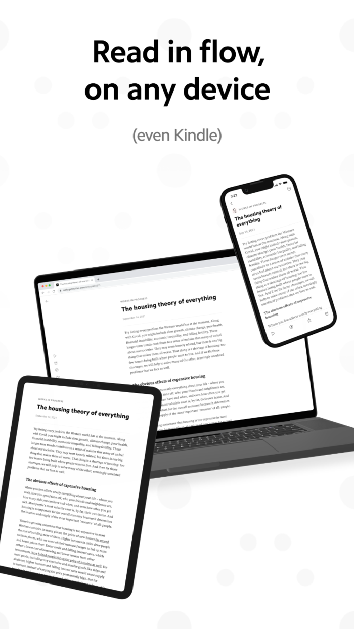 Matter A better reading app