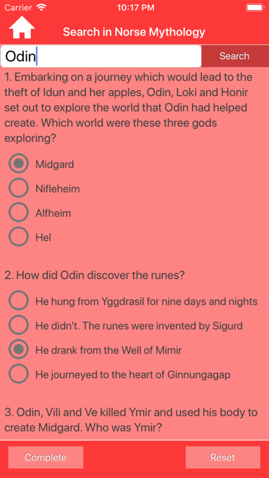 Norse Myths & Gods Trivia Screenshot