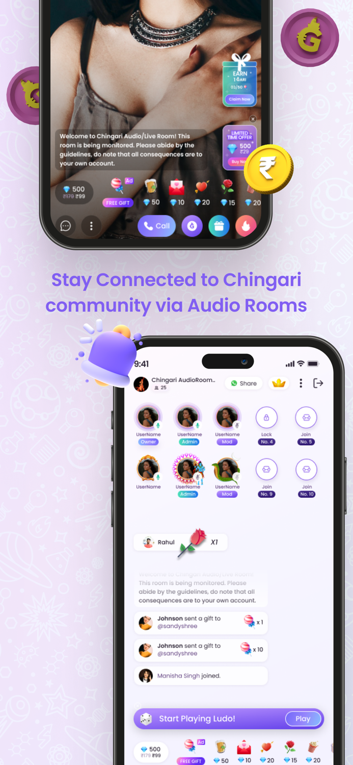Chingari  Live conversations
