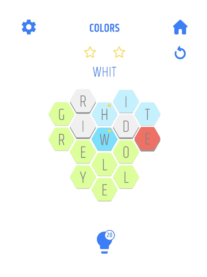 HexaWords Word Puzzle