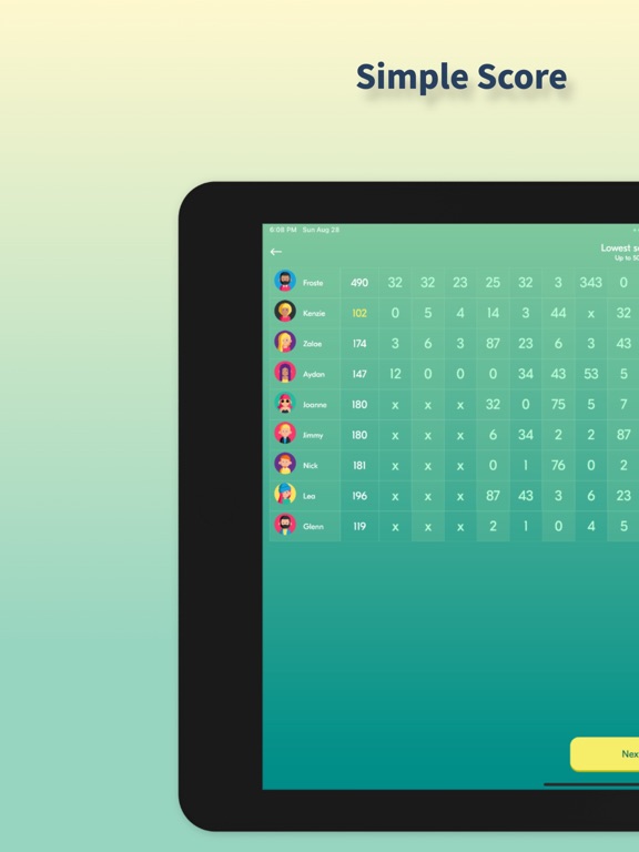 Uno Score Keeper iPad screenshot 4 - Entertainment app