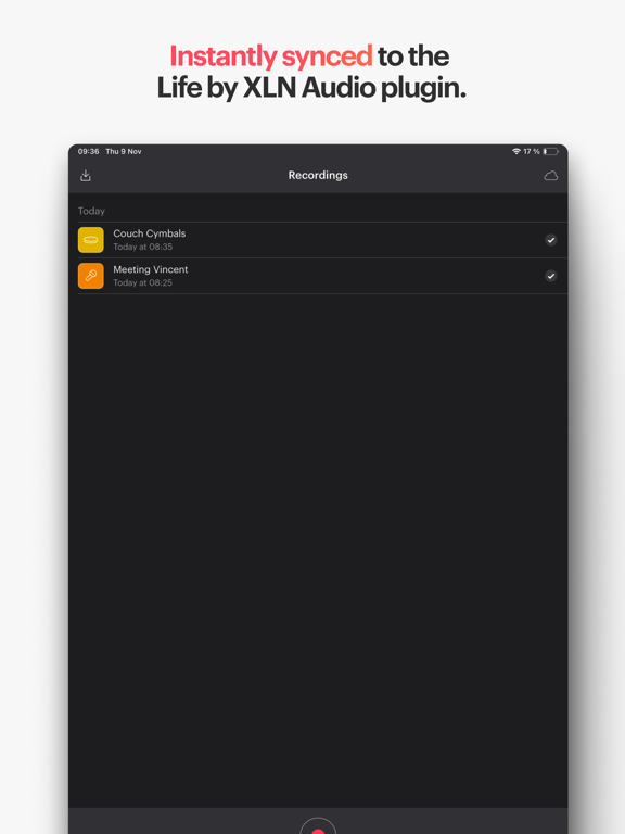 Life Field Recorder iPad screenshot 6 - Music app