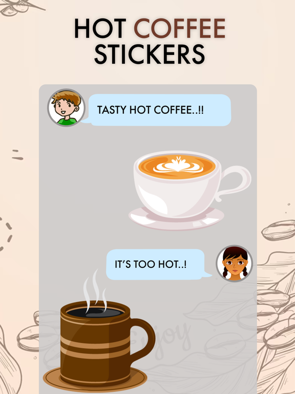 Screenshot #5 pour Coffee-Hot Coffee Stickers