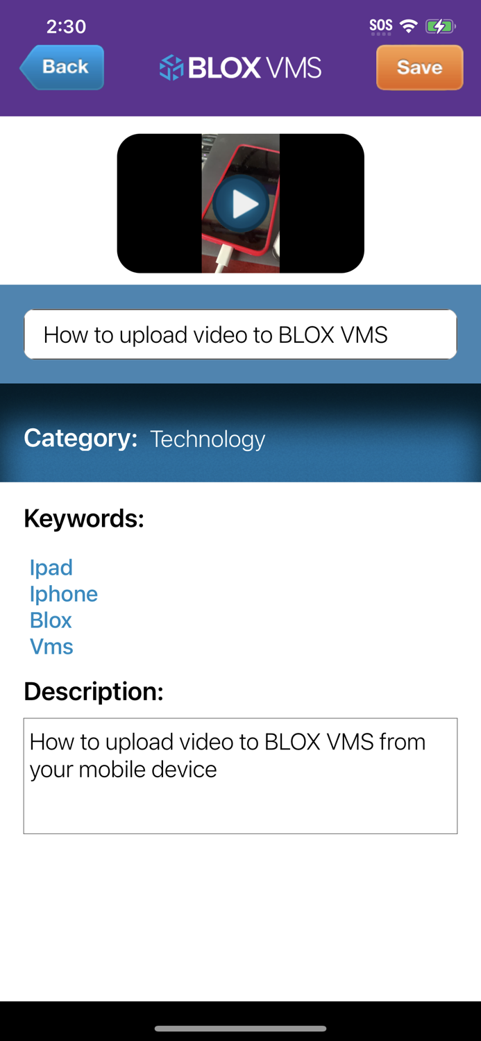 BLOX VMS