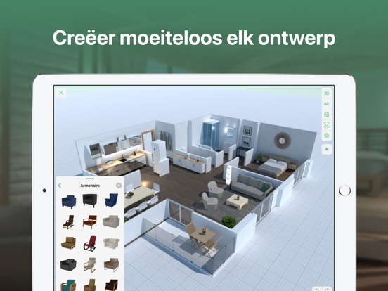 Planner 5D interieurontwerper iPad app afbeelding 8