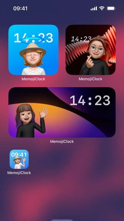 Memoji Widgets & Backgrounds