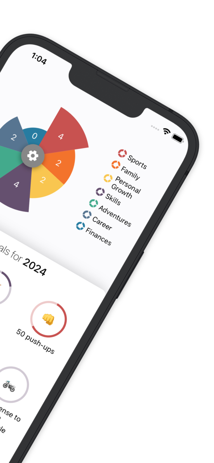 Ambitionist life goal tracker