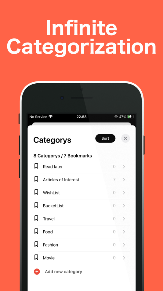 #5. Bullet BookMark (iOS) 由: KENICHI YAMAMOTO