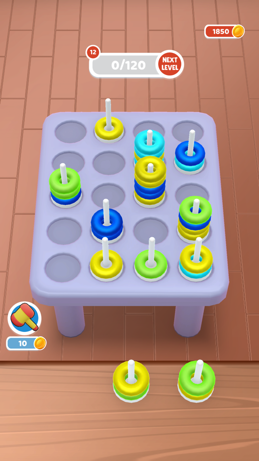 #4. Torus Sort (iOS) 由: 3A YAPIM VE YAZILIM DANISMANLIK LIMITED SIRKETI