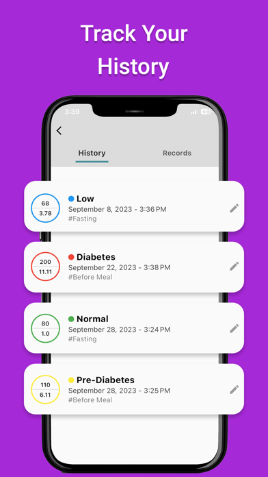 Blood Sugar Tracker: Diabetes Screenshot