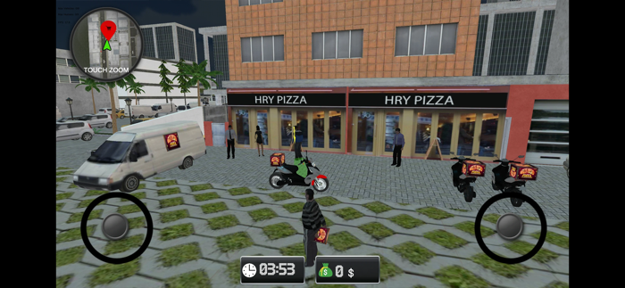 Motorcycle Pizza Delivery Game