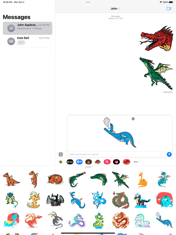 Screenshot #5 pour Monster Dragon Stickers