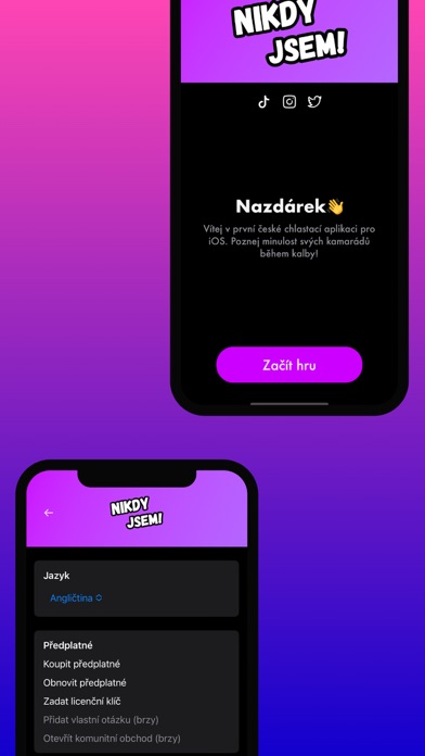 Nikdy jsem (CZ&SK) Screenshot