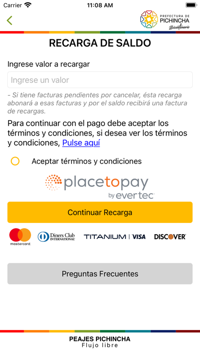 Peajes Pichincha Screenshot