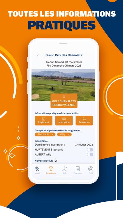 Chipin, golf compétitions screenshot-4