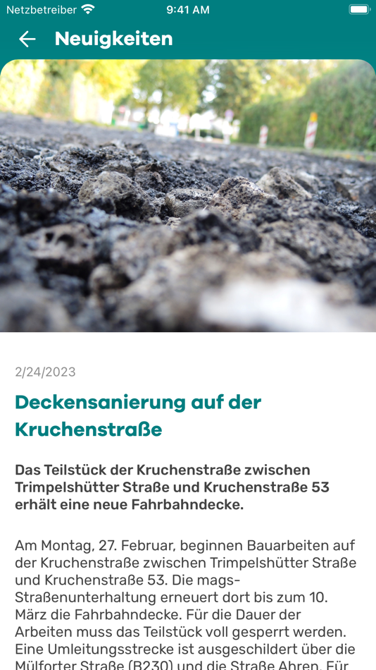 #3. mags-App (iOS) Podle: mags Moenchengladbacher Abfall-, Gruen- und Strassenbetriebe AoeR