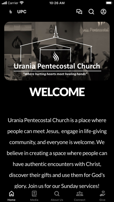 Urania Pentecostal Church Screenshot