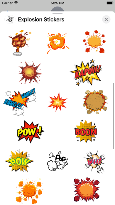 Screenshot #2 pour Explosion Stickers