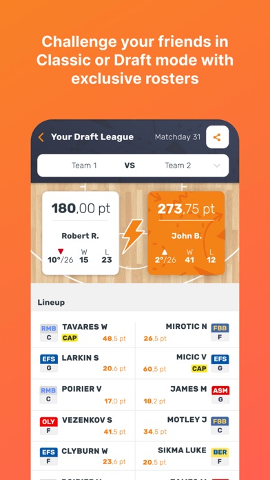 EuroLeague Fantasy Challenge Screenshot