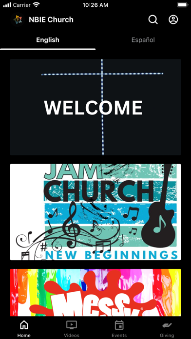 New Beginnings Church UMC IE Screenshot