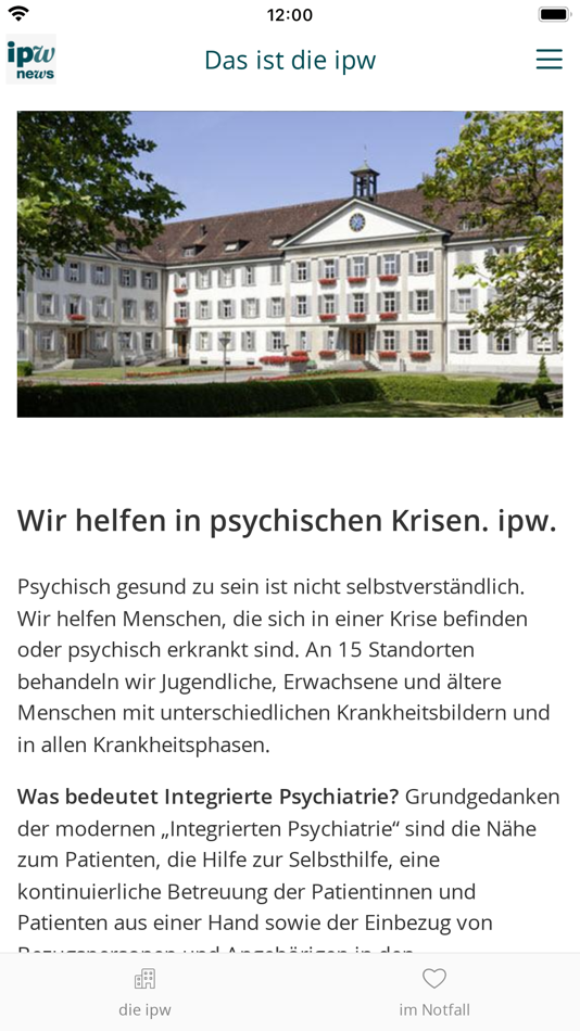 #1. ipw news (iOS) 由: Integrierte Psychiatrie Winterthur