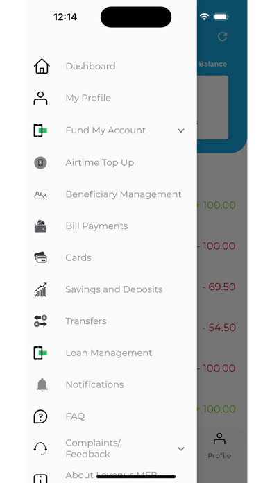 Lovonus Mobile Screenshot