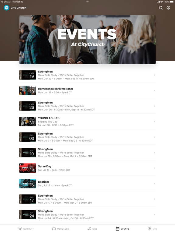 City Church TC iPad screenshot 3 - Education app