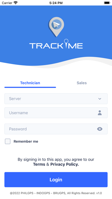 Trackme v2 Screenshot