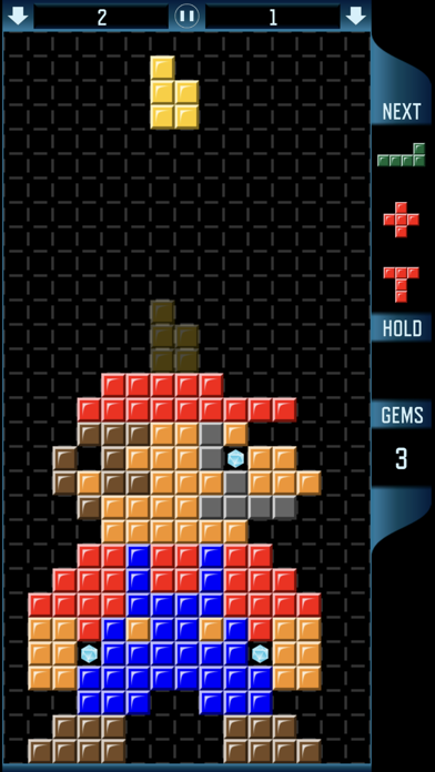 Pentix : warning very addictive puzzle with twist for falling tetris fans screenshot 3