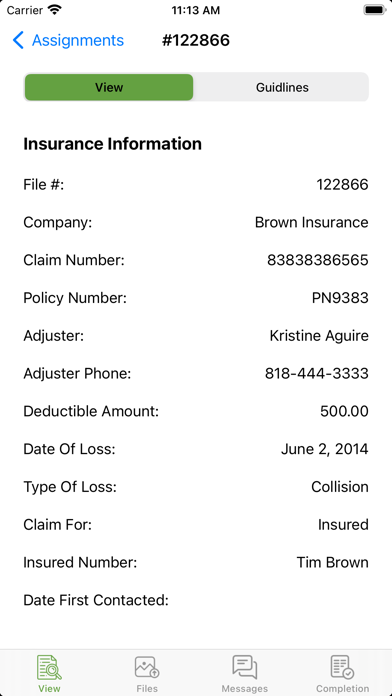 Claim Leader LLC Screenshot