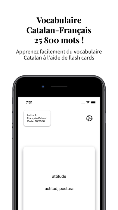 Vocabulaire Catalan-Français Screenshot