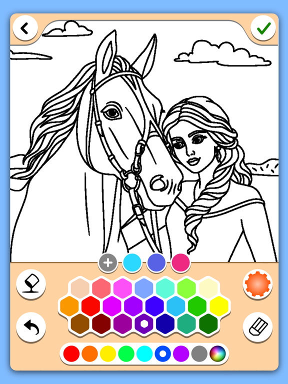 Screenshot #6 pour Pages à colorier des chevaux