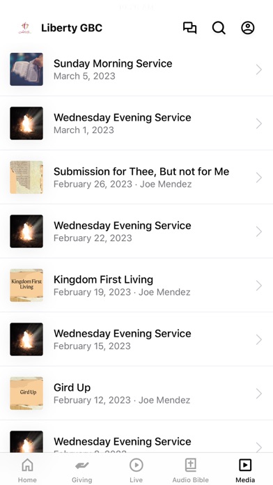 Liberty Baptist Church GBC Screenshot