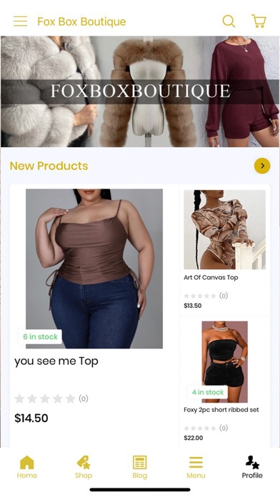 FoxBoxBoutique.com Screenshot
