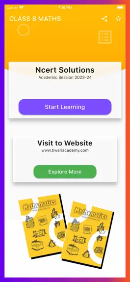 Game screenshot Class 8 Maths Solutions mod apk