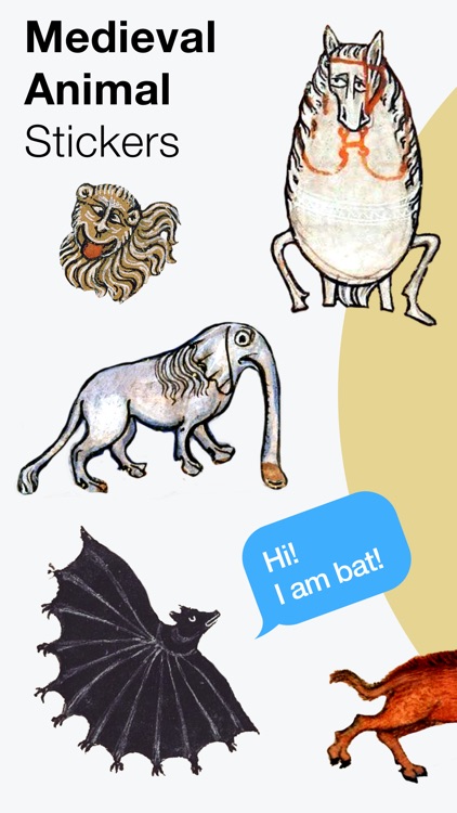 Medieval Animal Stickers by Pavel Dubov