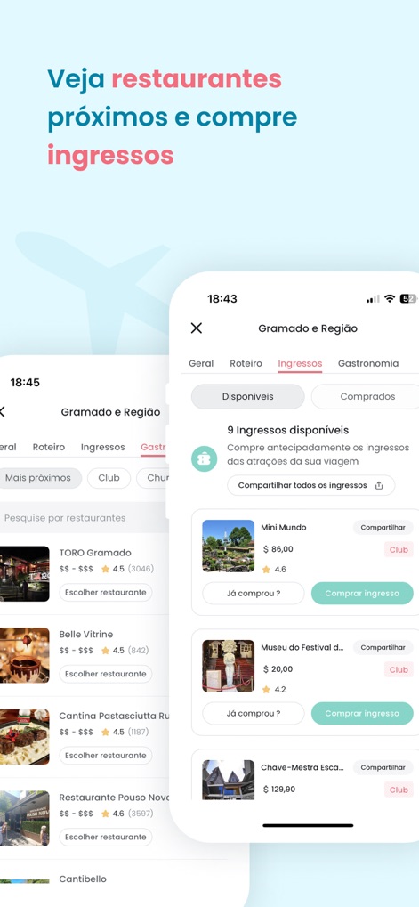 Roterin - The app enables users to browse nearby dining options and offers convenient in-app purchasing for various attractions and events.