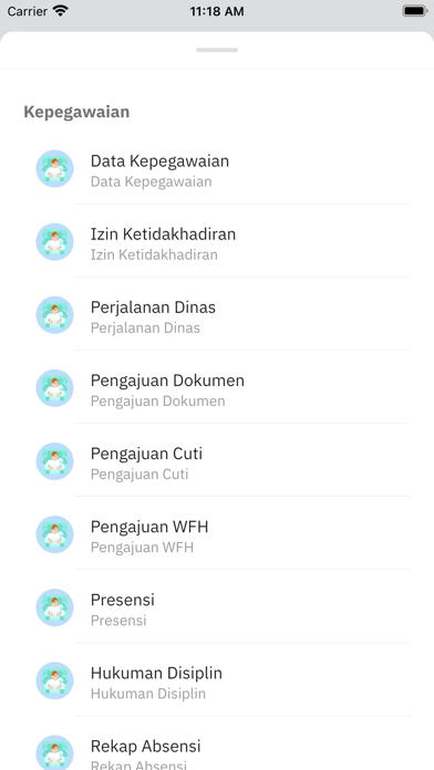 E-Office Keminves/BKPM Screenshot
