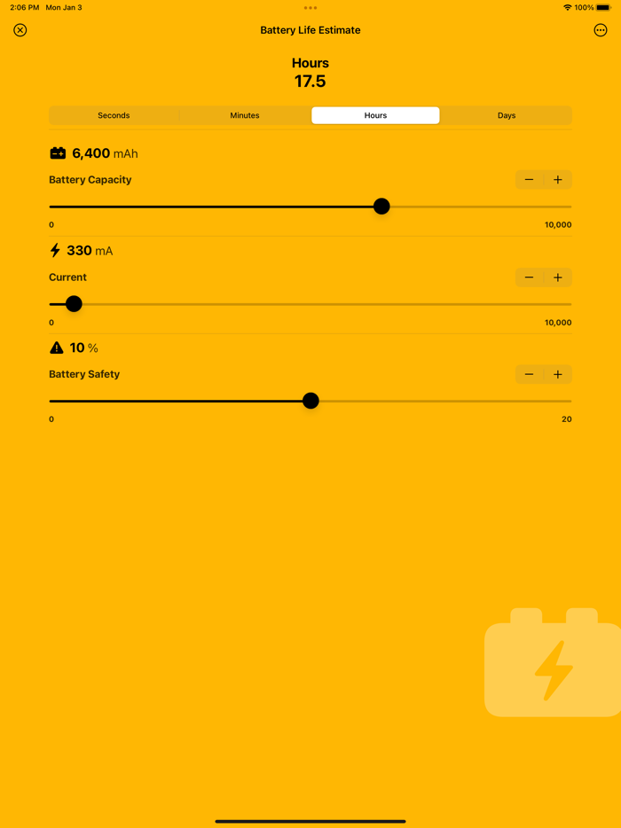 Battery Life Estimate