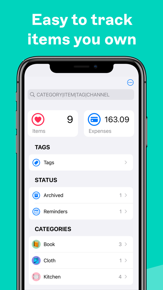 Komono : Keep track of items - 1.5.8 - (iOS)