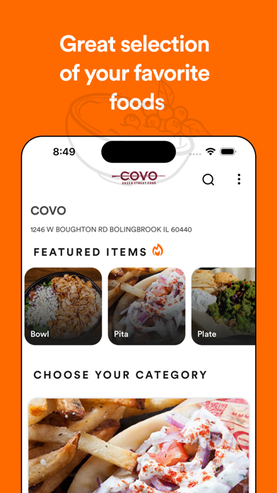 COVO GREEK ST FOOD Screenshot