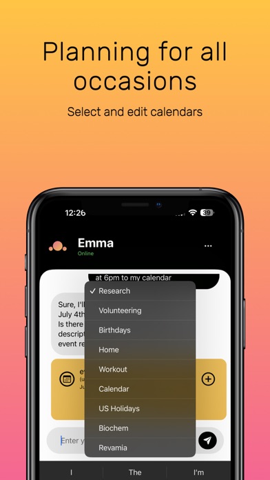 Emma - AI Assistant Screenshot
